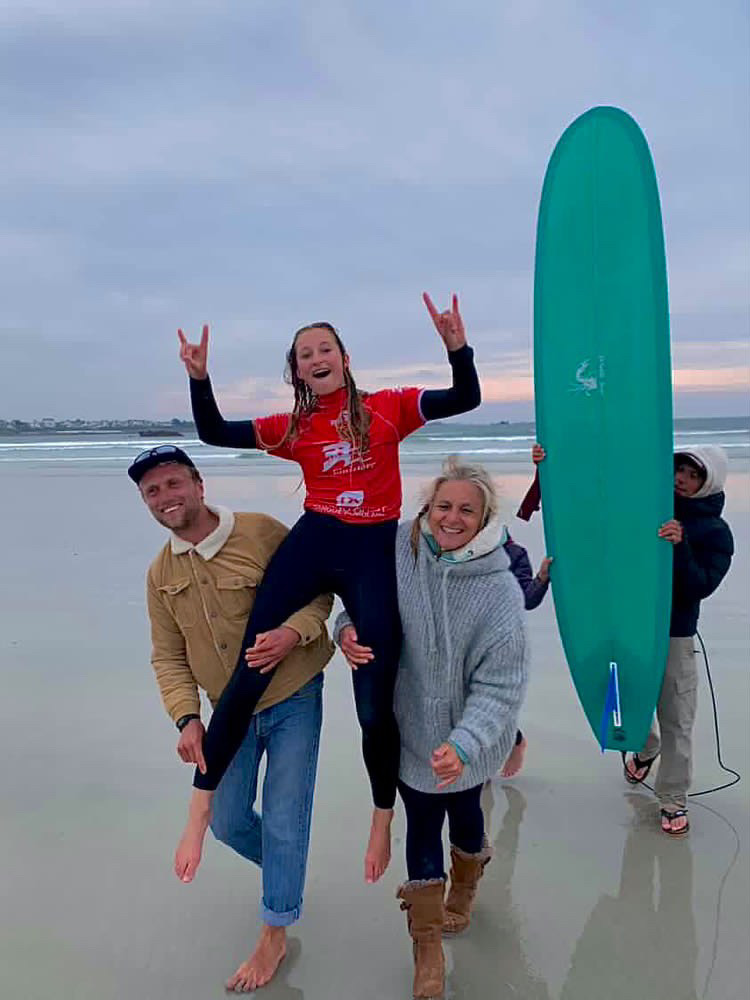 Championne Bretagne longboard ondine